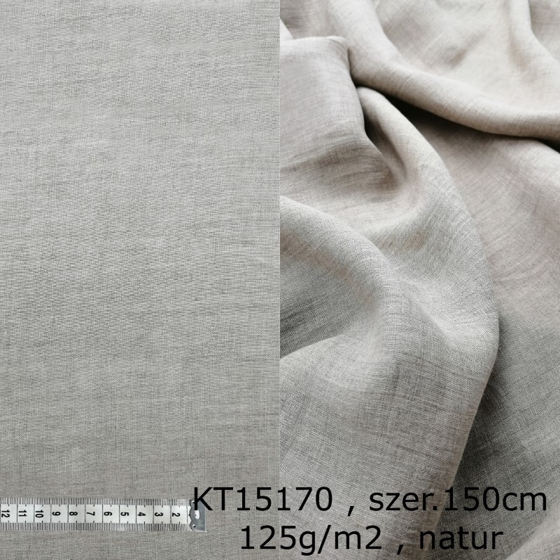 Tkaniny lniane - Stonewashed - szerokość 150 cm - KT